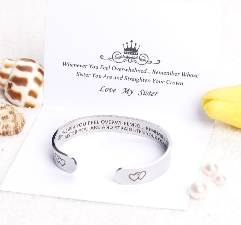 "Remember...You Are and Straighten Your Crown" Bracelet - SARAH'S WHISPER