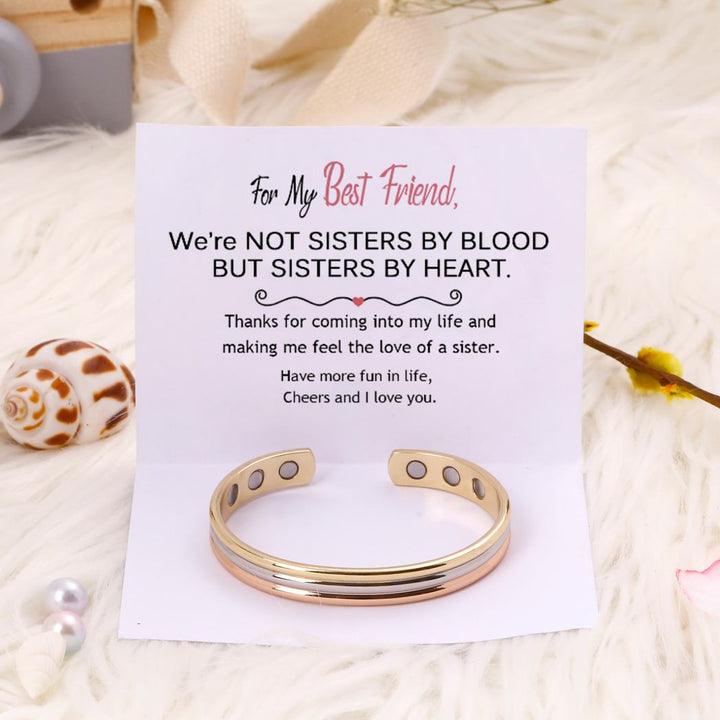 For My Best Friend "Not Sisters by Blood But Sisters by Heart" Bracelet - SARAH'S WHISPER