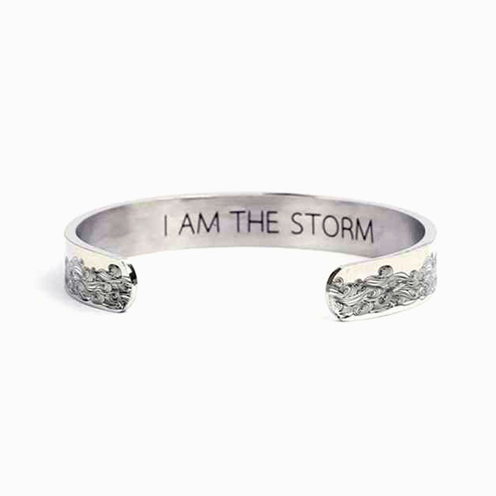 To my Daughter " I Am The Storm" Ocean Wave Bracelet