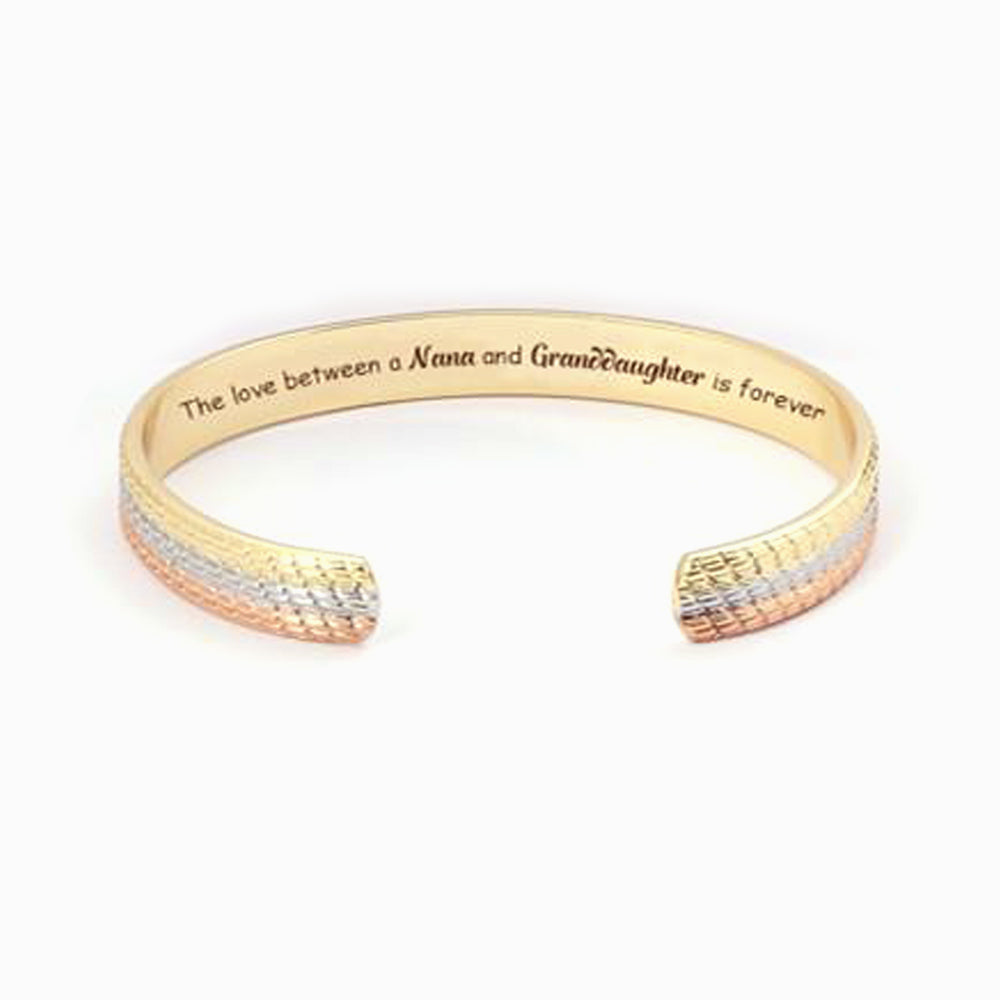 To My GRANDDAUGHTER "The love between a Nana and Granddaughter is forever" Bracelet