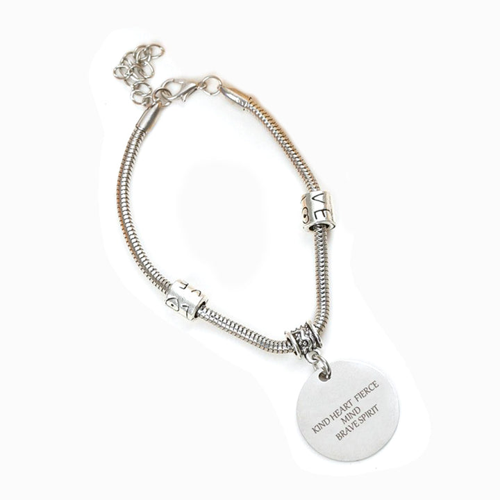 For Yourself "Kind Heart, Fierce Mind, Brave Spirit" Bracelet