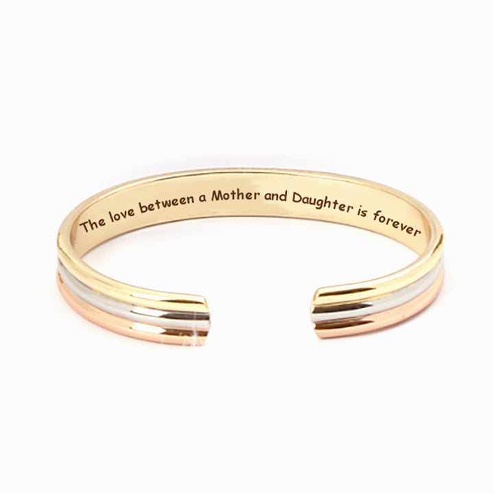 To My Daughter "The love between a mother and daughter is forever" Bracelet