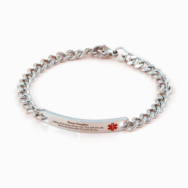 To My Bonus Daughter "BONUS DAUGHTER, I MAY NOT HAVE GIVEN YOU THE GIFT OF LIFE. BUT LIFE GAVE ME THE GIFT OF YOU" Bracelet