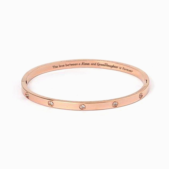 To My Granddaughter "the Love Between A Nana And Granddaughter Is Forever" Bracelet