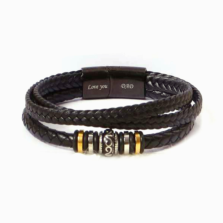 To My Dad "Love you Dad" Men's Bracelet