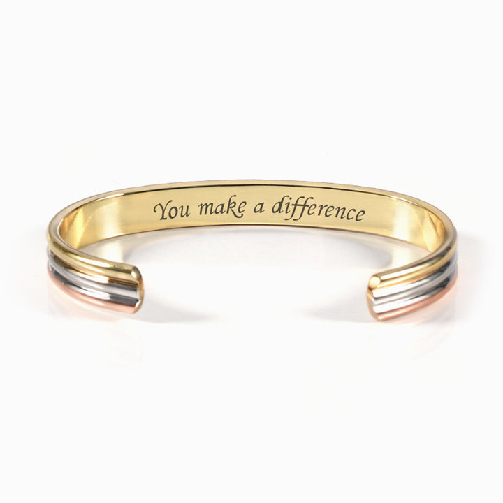 To My Daughter "You make a difference" Bracelet