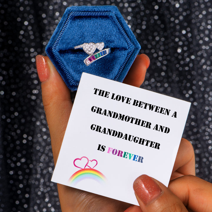 "The love between a grandmother and granddaughter is forever" Ring