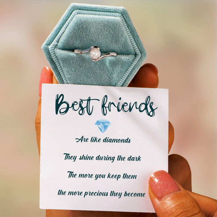 Best friends are like Ring. They shine during the dark. The more you keep them, the more precious they become. - Ring