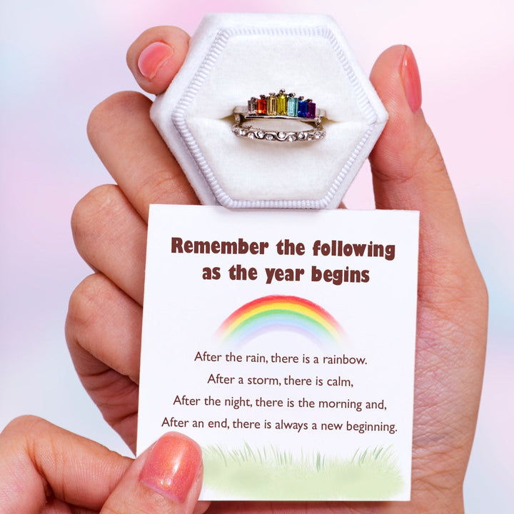 "Remember the following as the year begins" Adjustable Ring