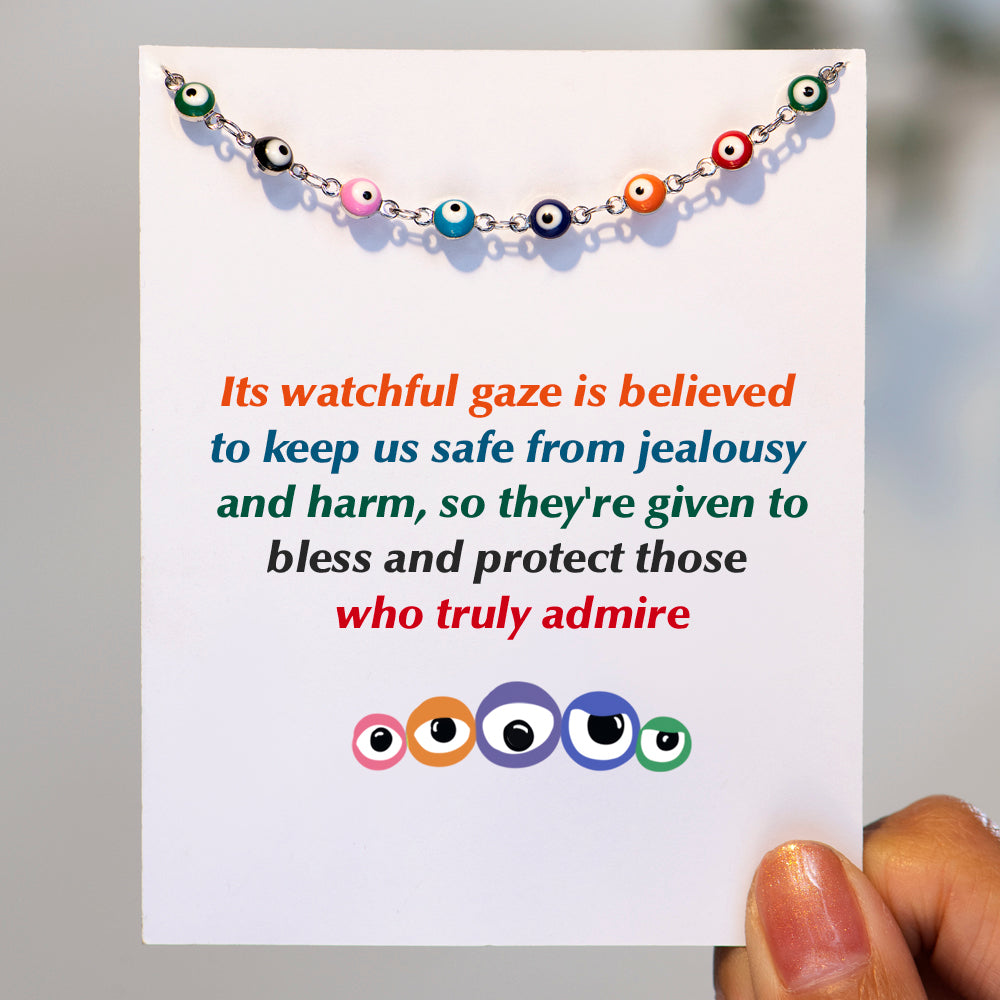 "Truly admire" Evil Eye Anklet