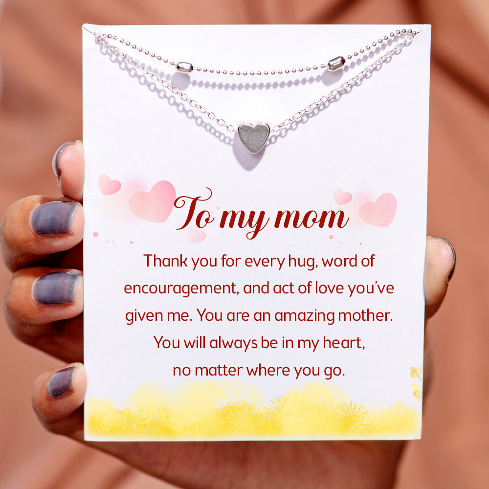 [Super Sale] To My Mother "An amazing mother" Heart Anklet