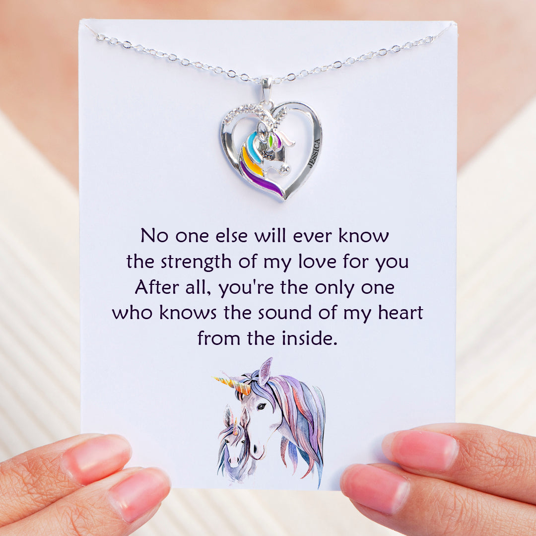 "The strength of my love for you" Unicorn Necklace