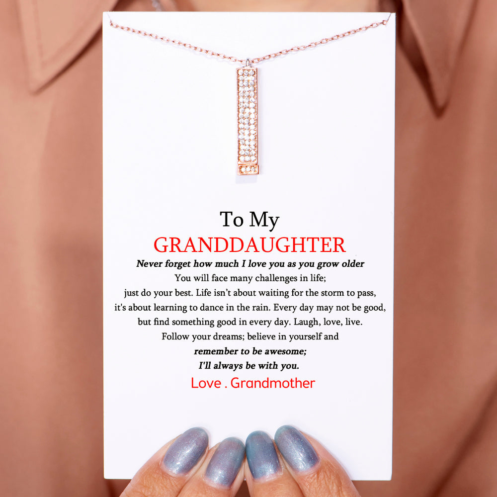 To My Granddaughter "Grandma Loves You" Necklace