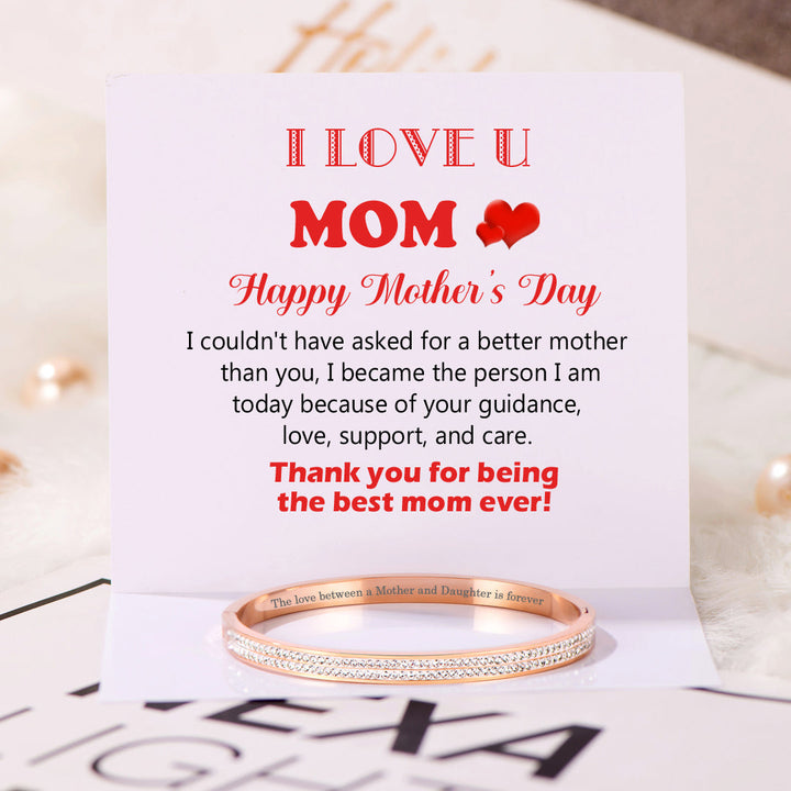 To My Mother "Best Mom" Diamond Bracelet