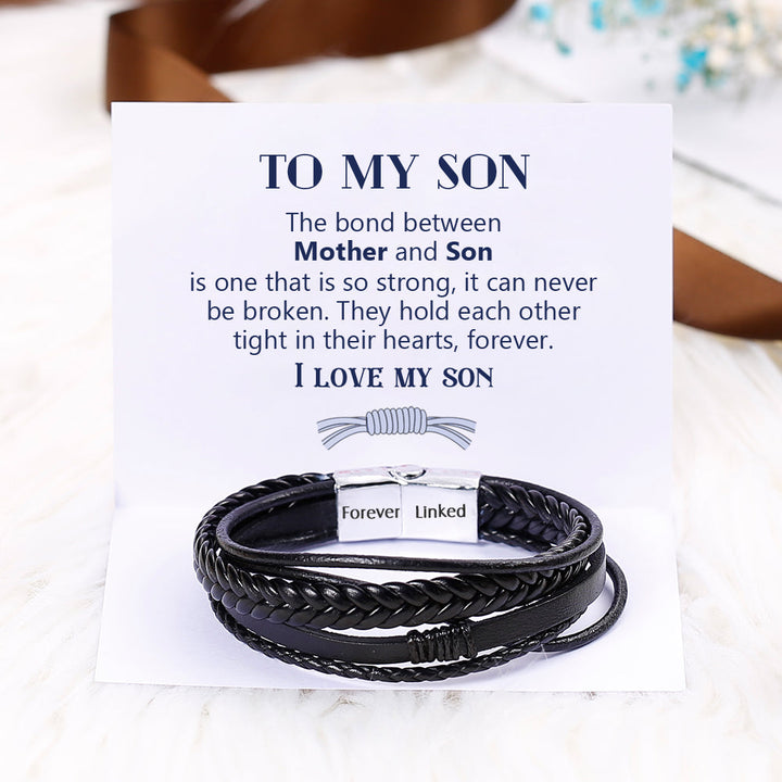 To My Son "A bond can never be broken" Bond Bracelet