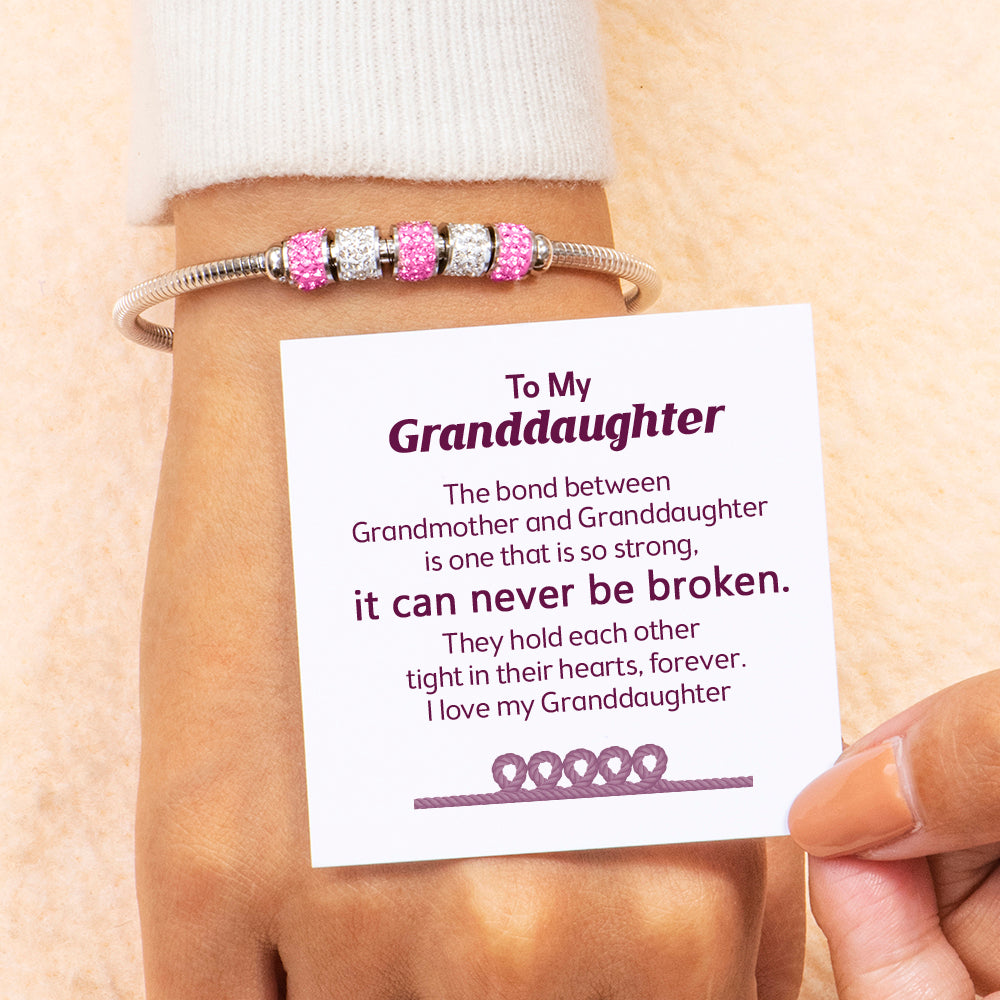 To My Granddaughter "A bond can never be broken" Bond Bracelet