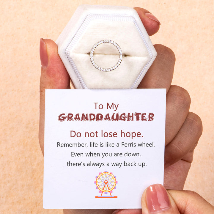 To My Granddaughter "Do not lose hope." Ferris Ring