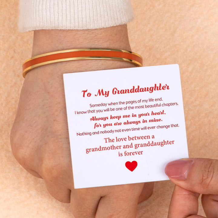 To My Granddaughter "Forever Love" Bracelet