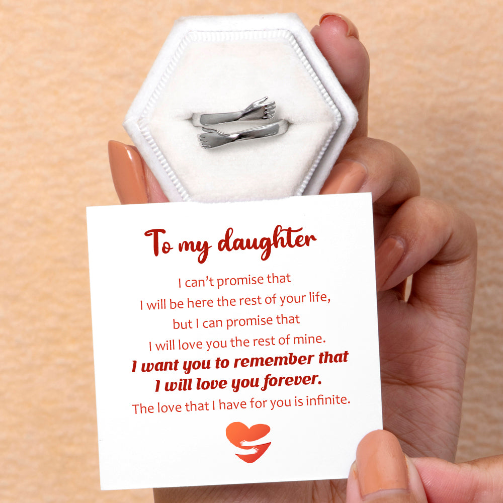 To My Daughter "Infinite Love" Hug Ring