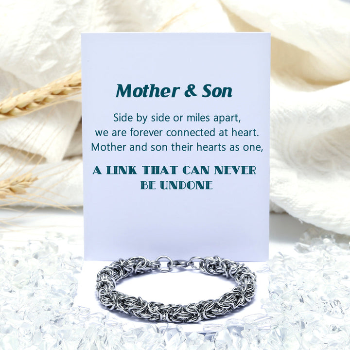 To My Son "A link that can never be undone" Fashion Bracelet