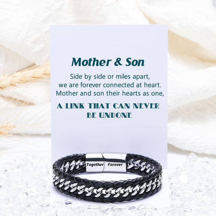 To My Son "A link that can never be undone" Men's Bracelet