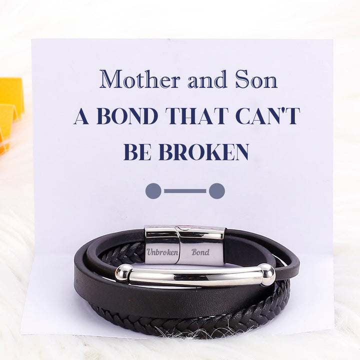 To My Son "A BOND THAT CAN'T BE BROKEN" Bond Bracelet