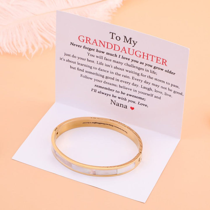 To My Granddaughter "the love between a Nana and granddaughter is forever" Bracelet - SARAH'S WHISPER