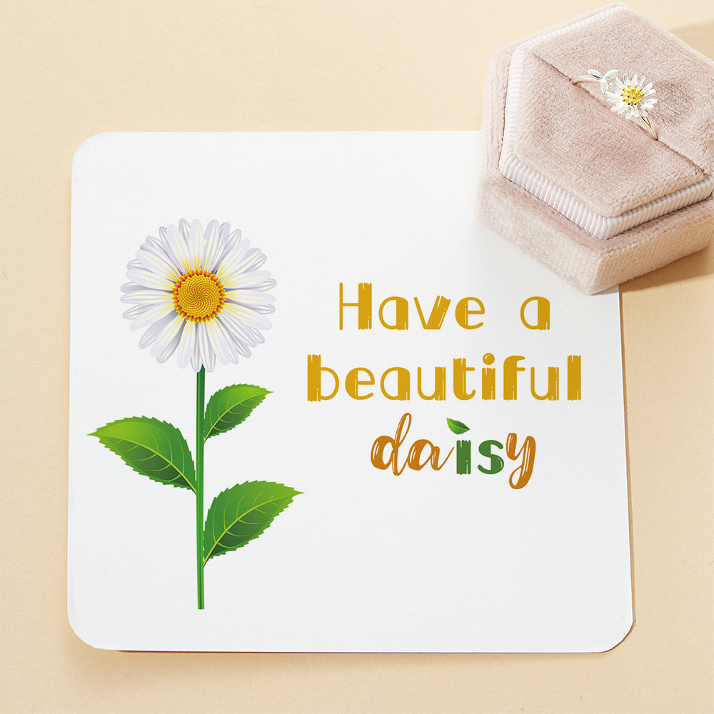 "Have a beautiful dai̶s̶y" Daisy Ring [💞 RING +💌 GIFT CARD + 🎁 GIFT BAG + 💐 GIFT BOUQUET] - SARAH'S WHISPER