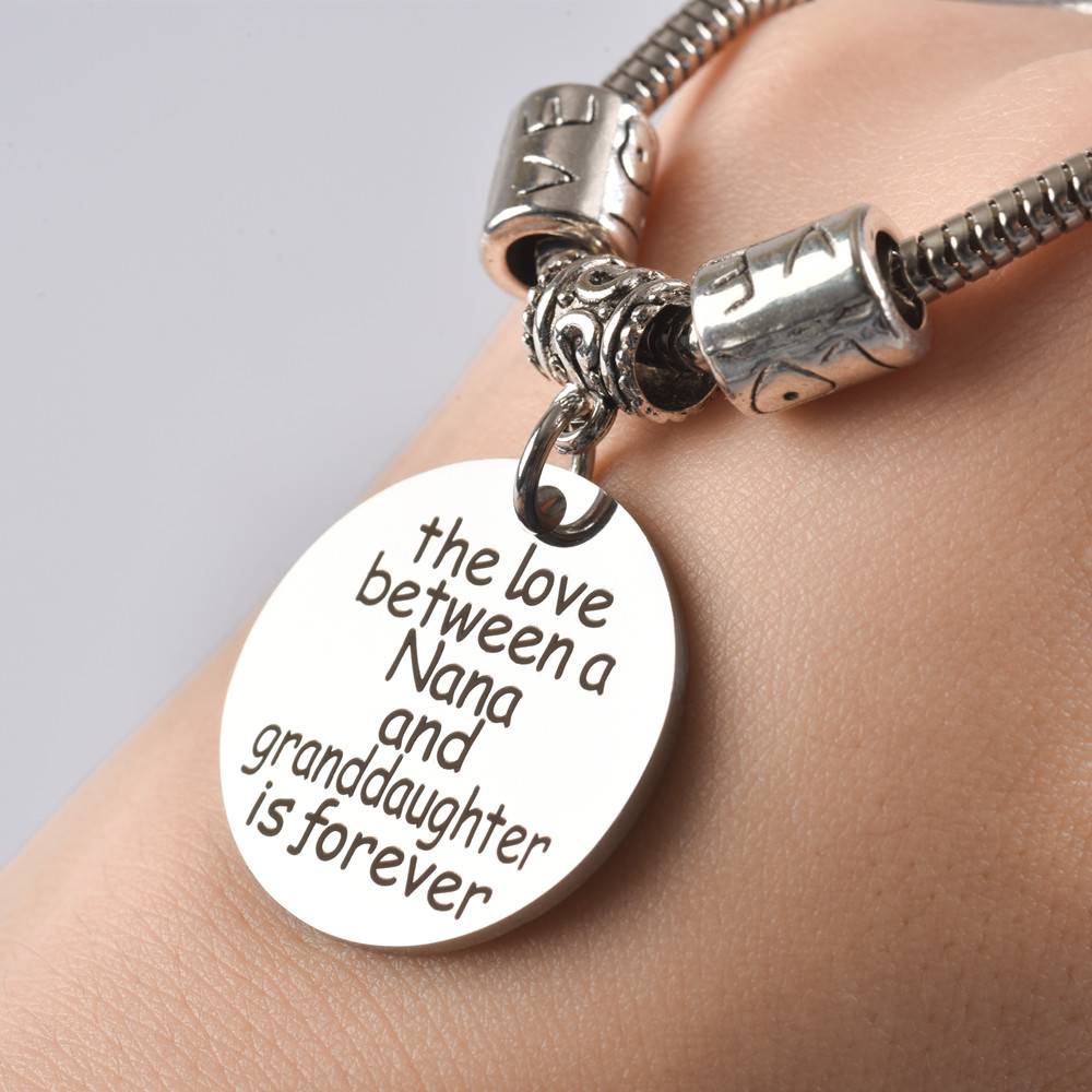 To My GRANDDAUGHTER "The love between a Nana and Granddaughter is forever" Bracelet - SARAH'S WHISPER