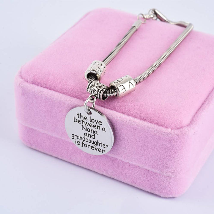 To My GRANDDAUGHTER "The love between a Nana and Granddaughter is forever" Bracelet - SARAH'S WHISPER