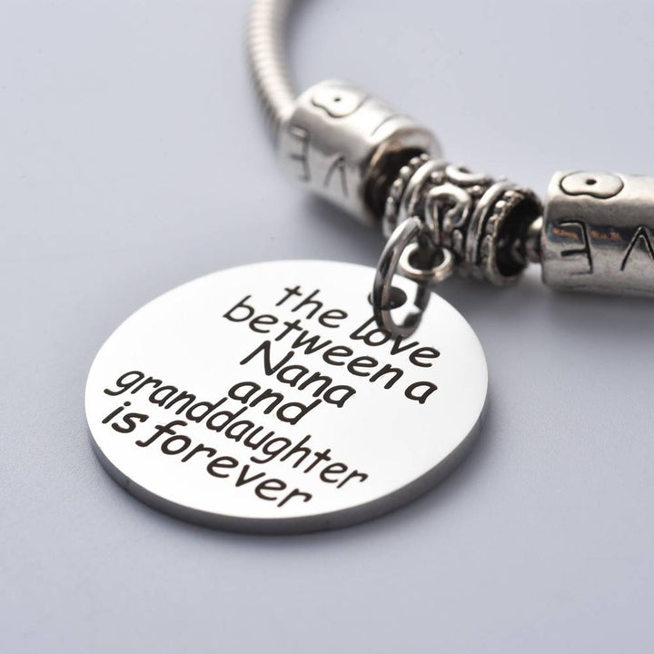 To My GRANDDAUGHTER "The love between a Nana and Granddaughter is forever" Bracelet - SARAH'S WHISPER