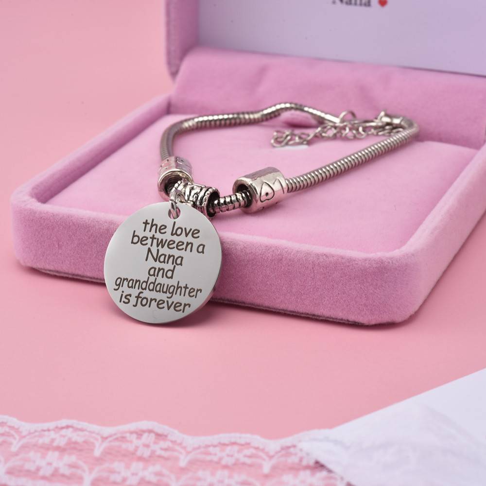 To My GRANDDAUGHTER "The love between a Nana and Granddaughter is forever" Bracelet - SARAH'S WHISPER