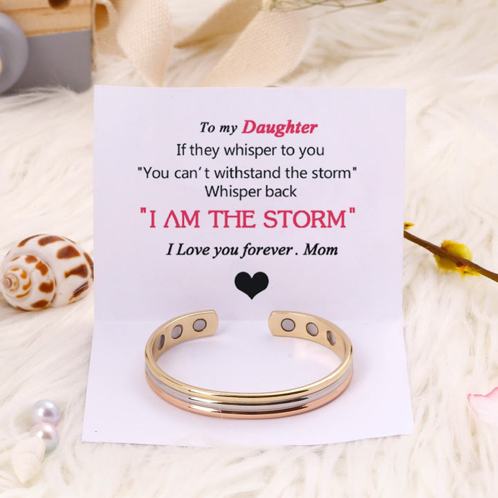 To my Daughter "I AM THE STORM" Bracelet - SARAH'S WHISPER