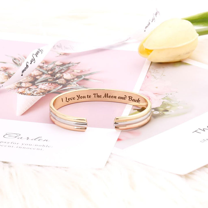 To My Daughter "I Love You to The Moon and Back" Bracelet - SARAH'S WHISPER