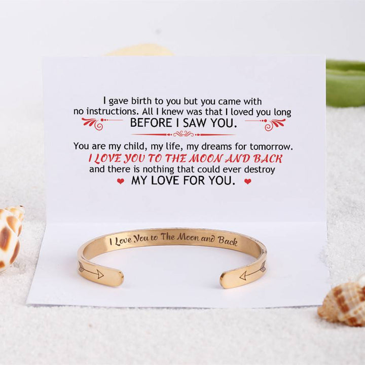 To My Daughter "I love you to the moon and back" Bracelet - SARAH'S WHISPER