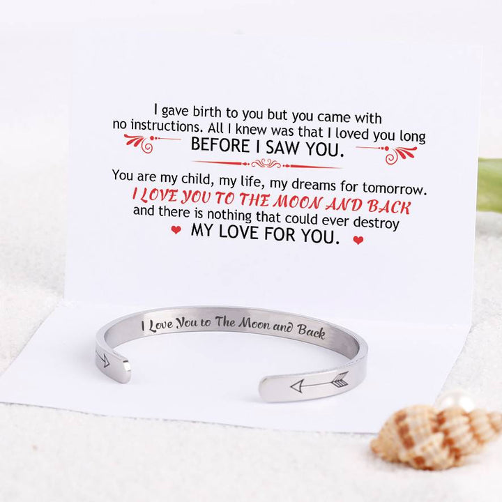 To My Daughter "I love you to the moon and back" Bracelet - SARAH'S WHISPER