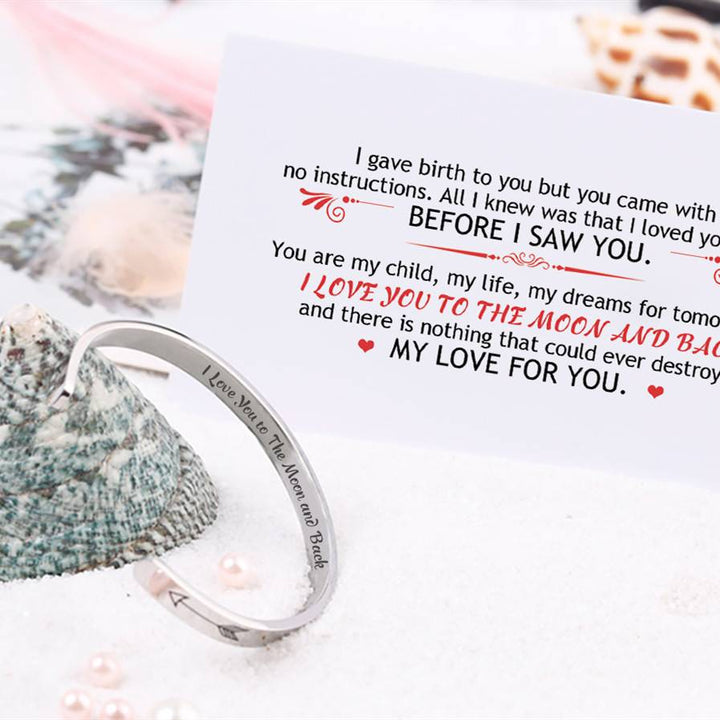 To My Daughter "I love you to the moon and back" Bracelet - SARAH'S WHISPER