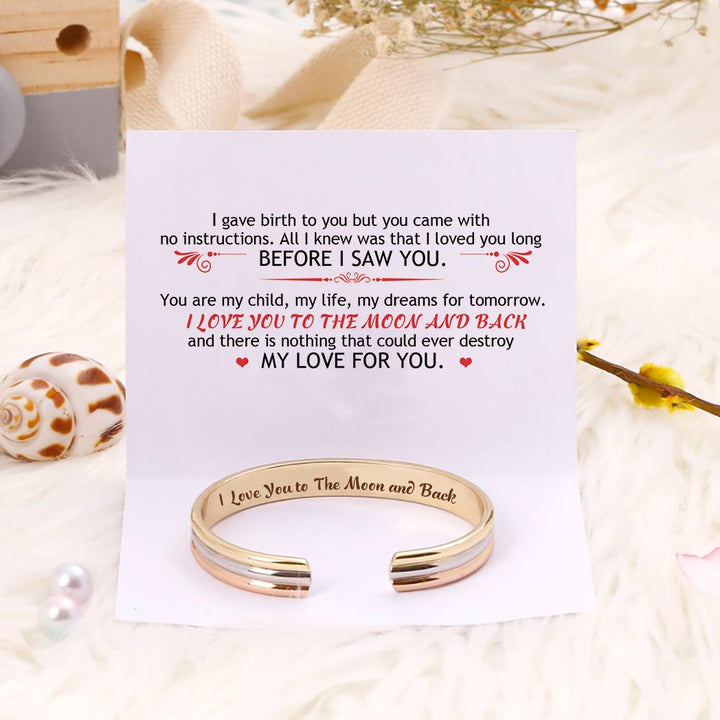 To My Daughter "I Love You to The Moon and Back" Bracelet - SARAH'S WHISPER