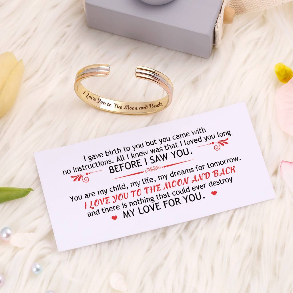 To My Daughter "I Love You to The Moon and Back" Bracelet - SARAH'S WHISPER