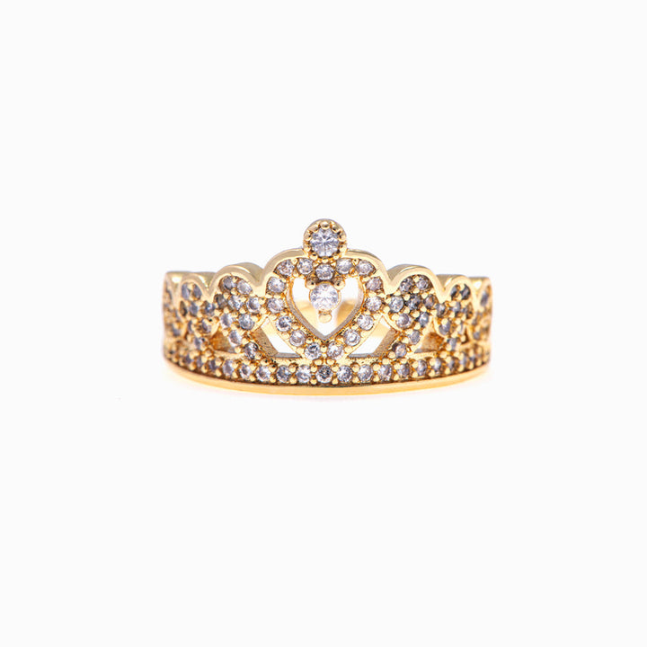 To My Daughter "Loving You" Comma Crown Ring