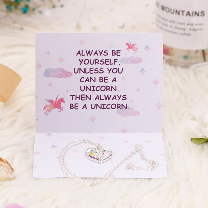 [Personalized Text] "Always be yourself. Unless you can be a unicorn. Then always be a unicorn." Unicorn Necklace - SARAH'S WHISPER