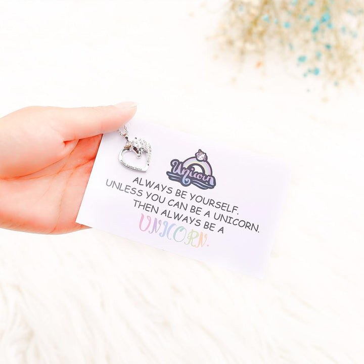 [Personalized Text] "Always be yourself. Unless you can be a unicorn. Then always be a unicorn." Unicorn Necklace - SARAH'S WHISPER