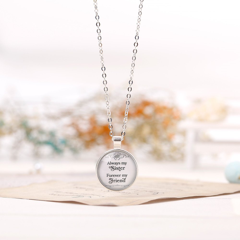 To My Sister "Always my Sister Forever my Friend" Necklace - SARAH'S WHISPER