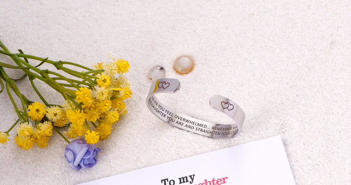 "Remember...You Are and Straighten Your Crown" Bracelet - SARAH'S WHISPER