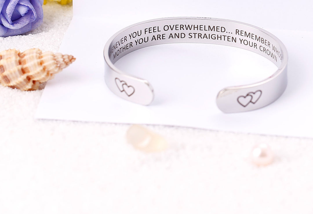 "Remember...You Are and Straighten Your Crown" Bracelet - SARAH'S WHISPER