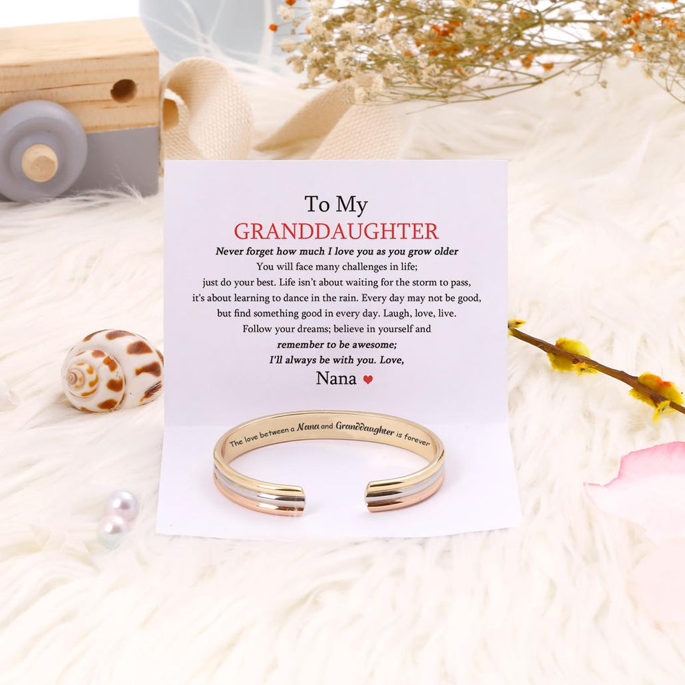 To My GRANDDAUGHTER "The love between a Nana and Granddaughter is forever" Bracelet - SARAH'S WHISPER