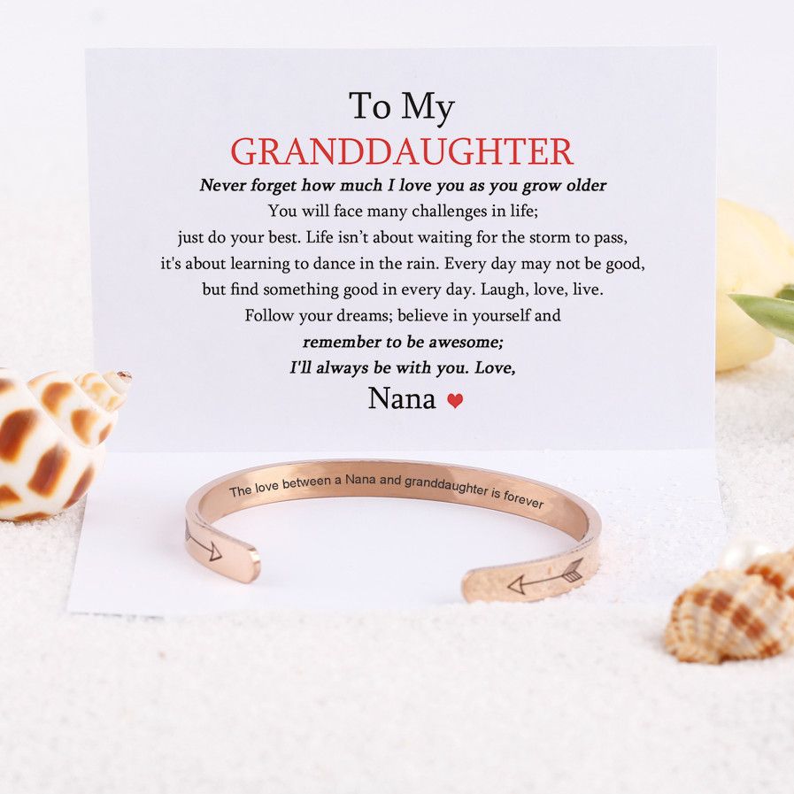 To My GRANDDAUGHTER "the love between a Nana and Granddaughter is forever" Bracelet - SARAH'S WHISPER