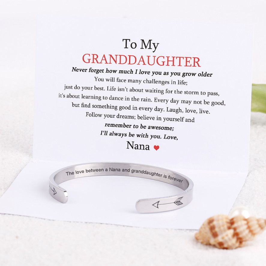 To My GRANDDAUGHTER "the love between a Nana and Granddaughter is forever" Bracelet - SARAH'S WHISPER