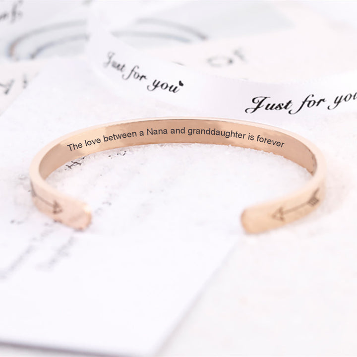 To My GRANDDAUGHTER "the love between a Nana and Granddaughter is forever" Bracelet - SARAH'S WHISPER