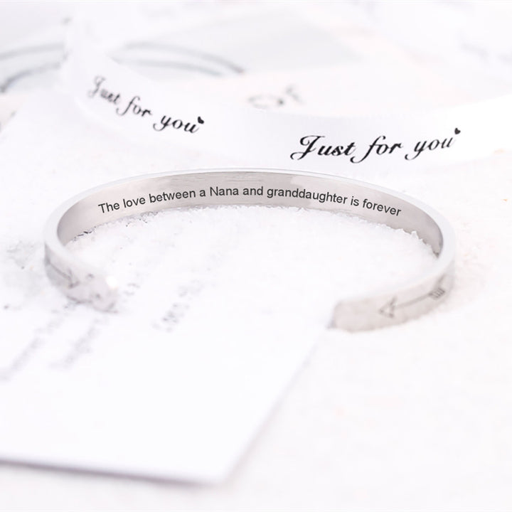 To My GRANDDAUGHTER "the love between a Nana and Granddaughter is forever" Bracelet - SARAH'S WHISPER